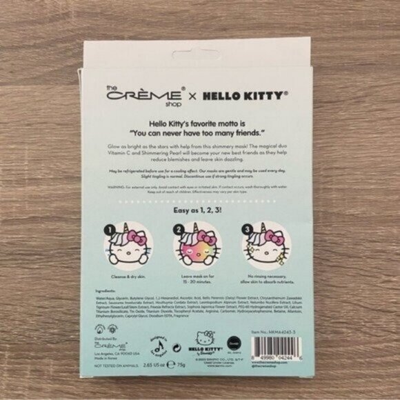 The Crème Shop x Hello Kitty x Keroppi Sheet Mask Bundle NEW - Picture 8 of 9